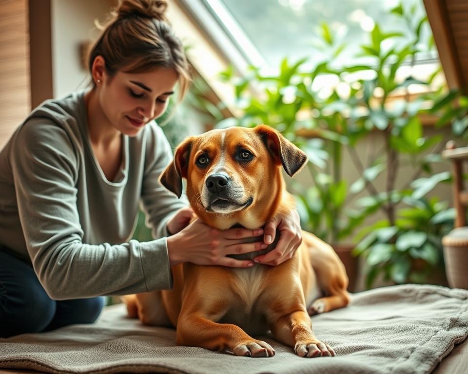terapie prin masaj pentru câini