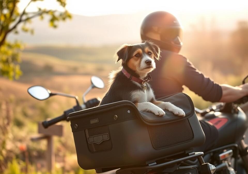 Transportul câinelui pe motocicletă – Tot ce trebuie să știi despre asta!