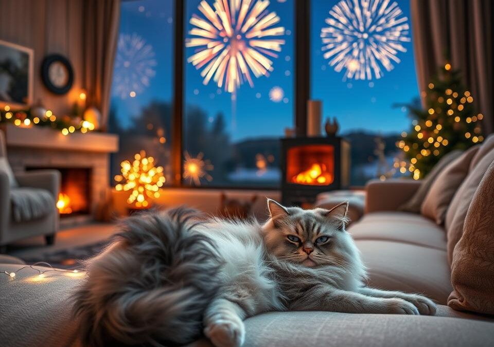 Revelion fără petarde pentru pisica ta – sfaturi pentru liniște
