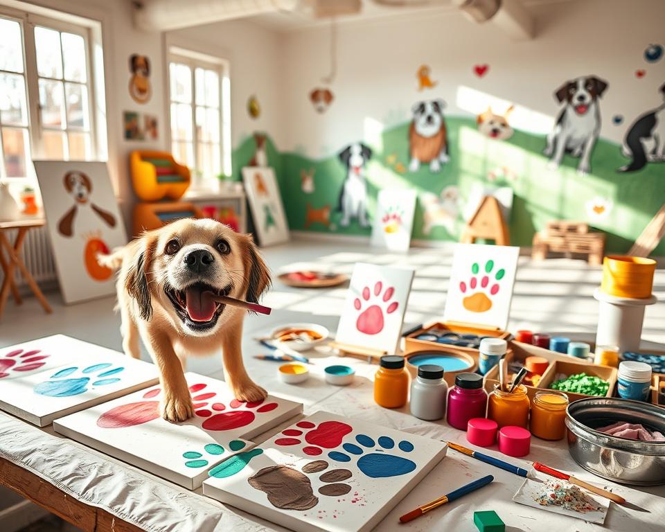 activități artistice pentru câini