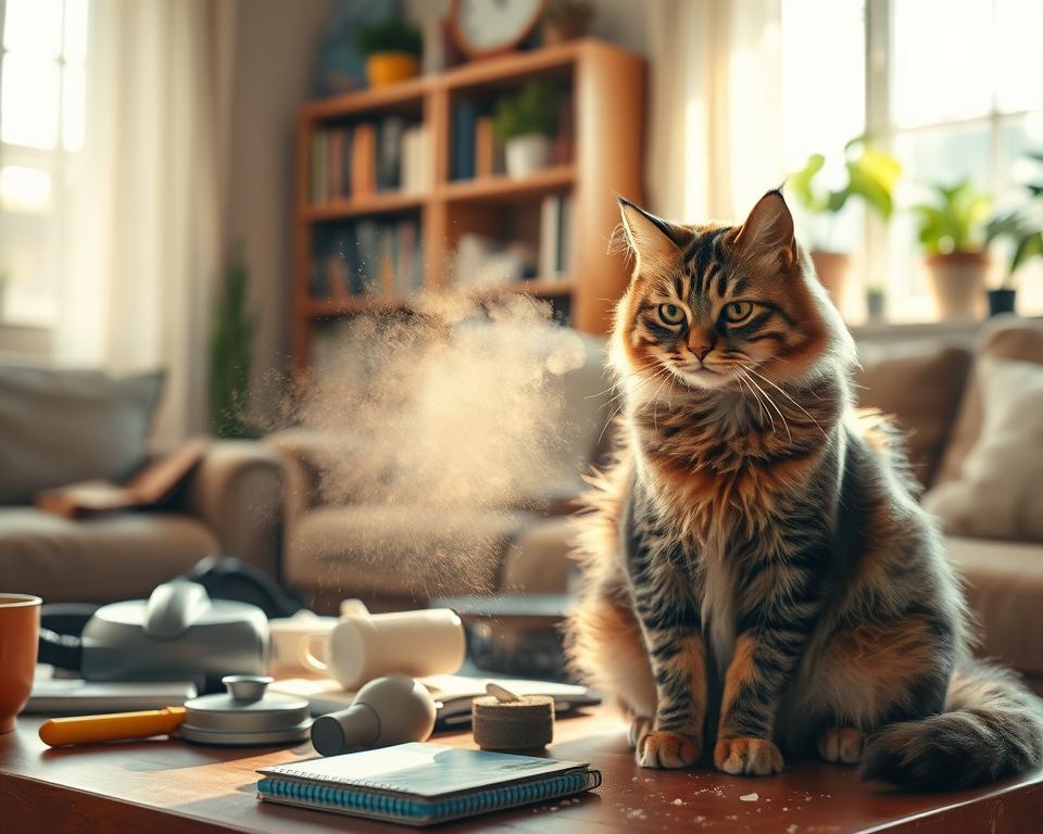 alergia la praf la pisici