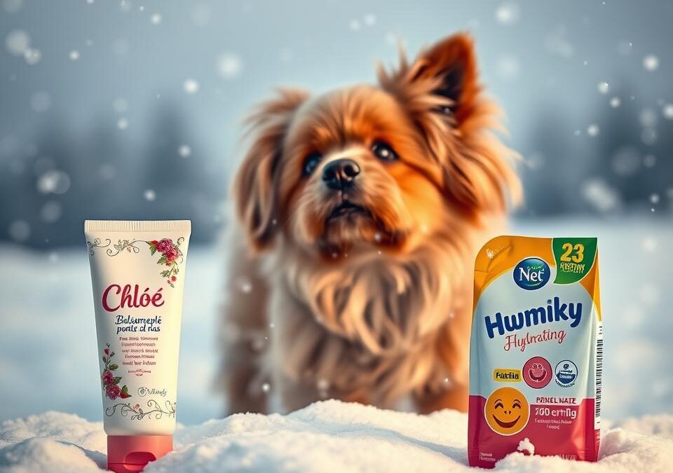 Balsam pentru nas Chloé sau hidratant Twinky – de ce are nevoie câinele iarna?