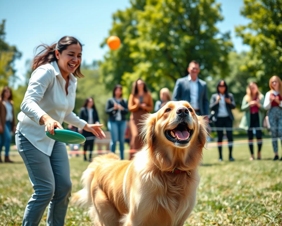 câinele în activitățile de team building