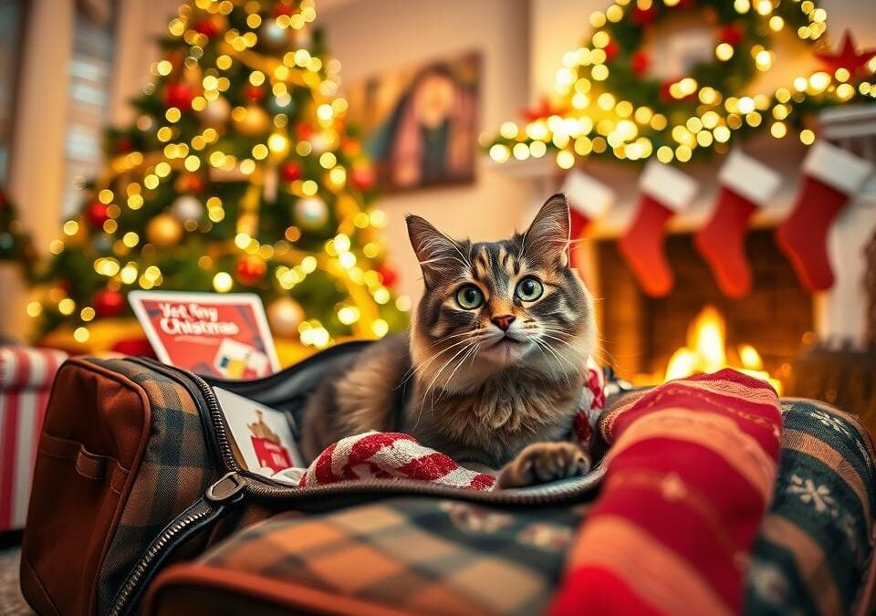 Călătorești de Crăciun? Așa te pregătești dacă pisica rămâne acasă