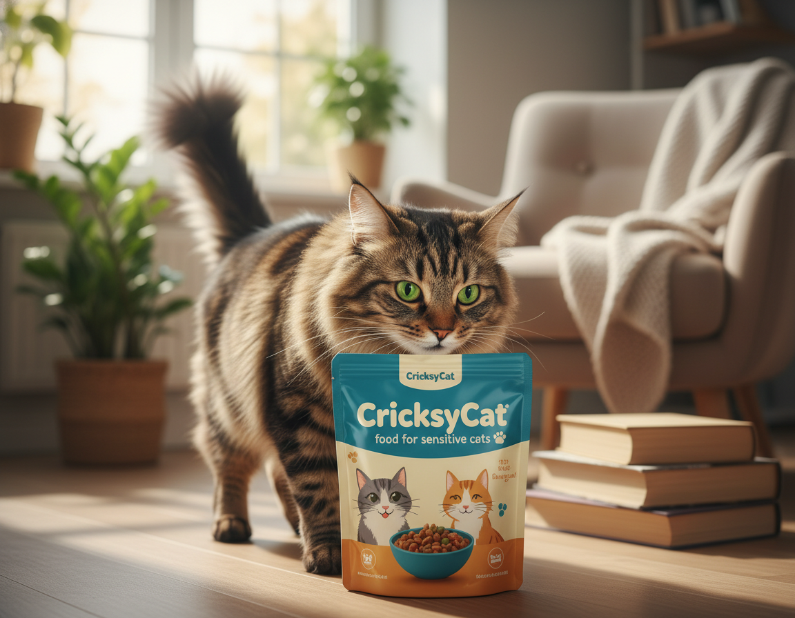comandă hrană CricksyCat pentru pisici sensibile