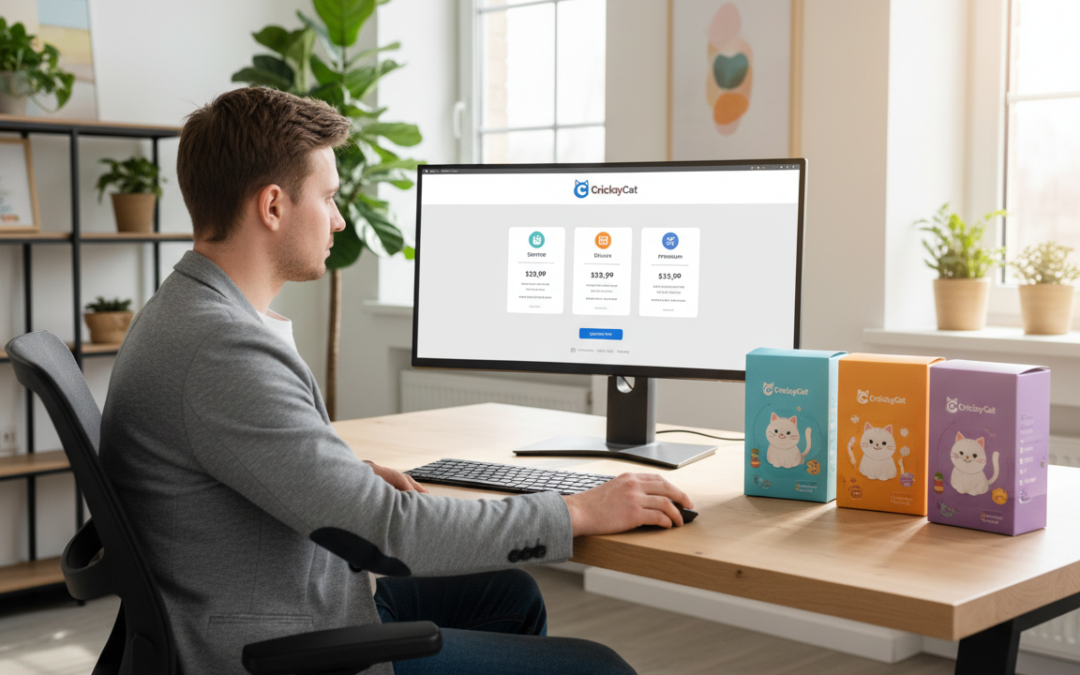 Comandă pe bază de abonament CricksyCat – cum funcționează