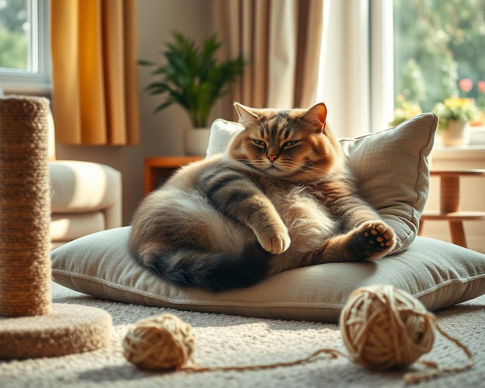 consecințele unui stil de viață lipsit de mișcare la pisici