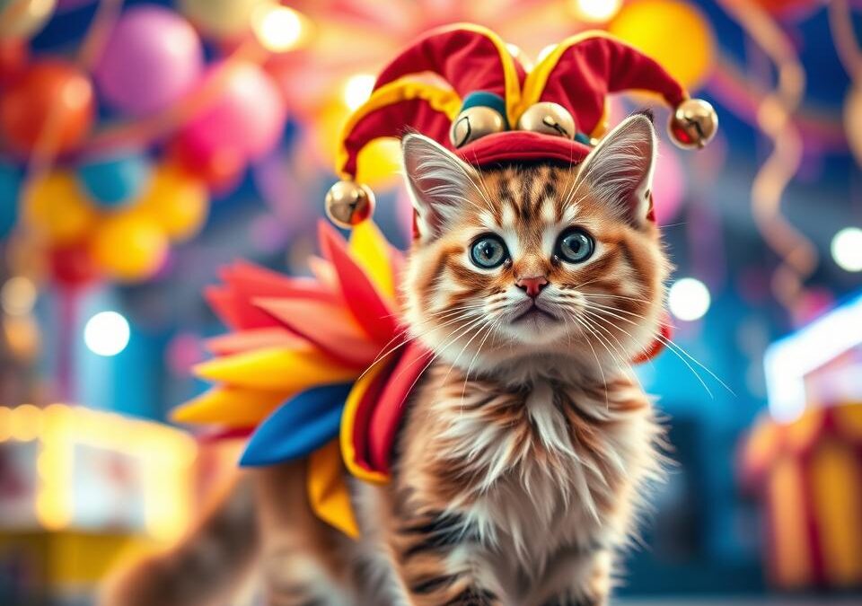 Costum de carnaval pentru pisici – s-ar putea chiar să îi placă