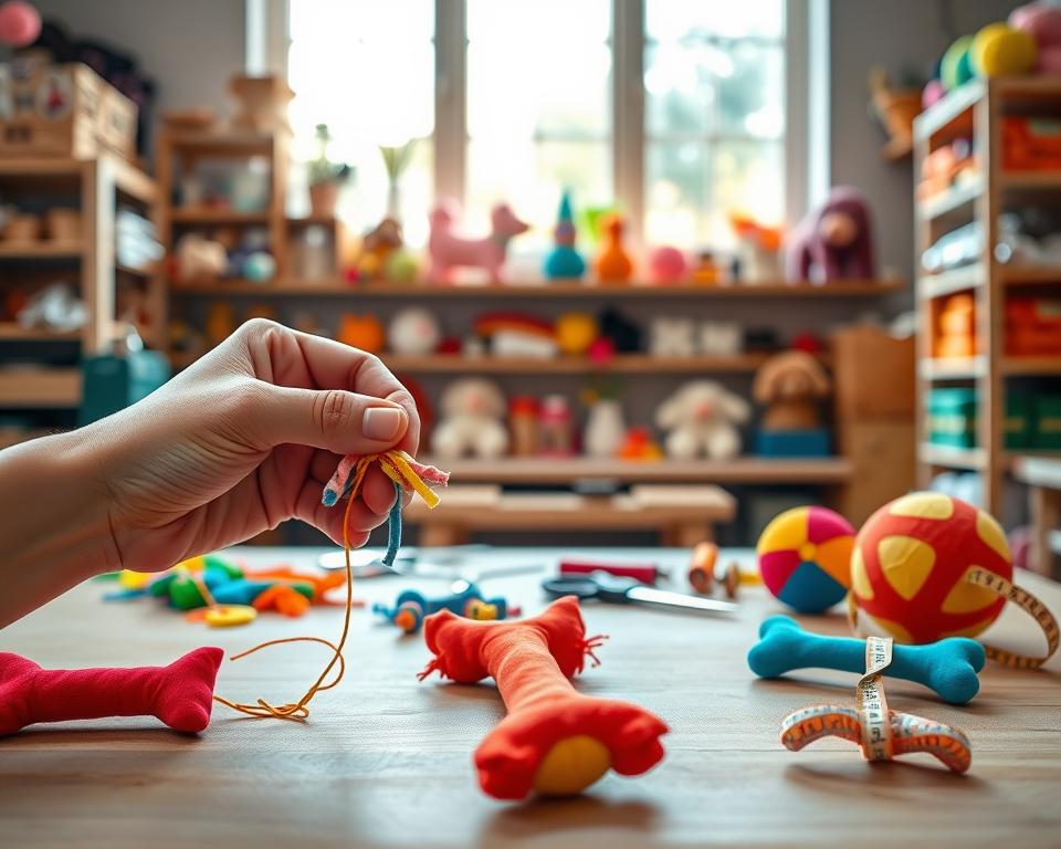 crearea unei jucării pentru câini