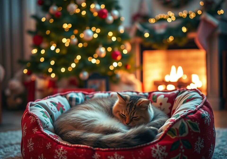 Cum să pregătești un culcuș de Crăciun pentru pisica ta?