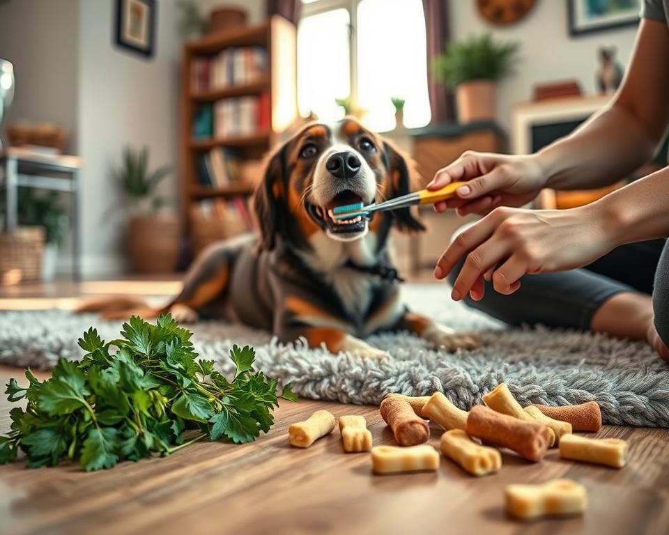 curățarea naturală a dinților câinilor