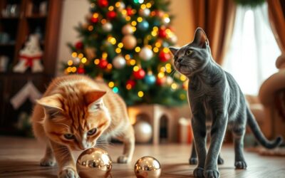Blog pentru pisici 16 Decorațiuni de Crăciun vs. pisici – cum eviți dezastrul