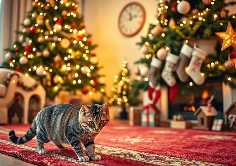 Sfaturi pentru decorațiuni de Crăciun prietenoase cu pisicile