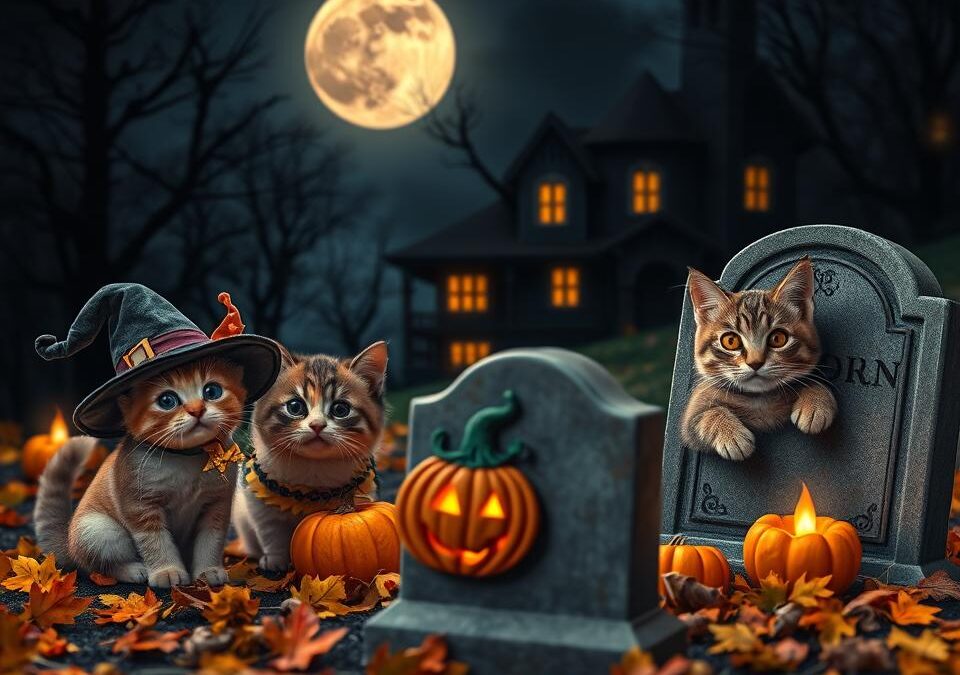 Pisica și Halloween-ul – periculos sau amuzant?