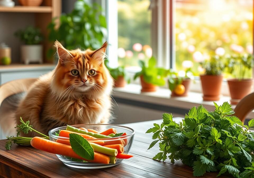 Sfârșit de iarnă, început de primăvară – cum reîmprospătezi dieta pisicii