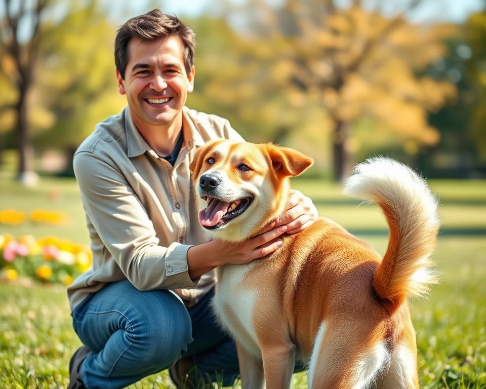 dragoste necondiționată față de câine