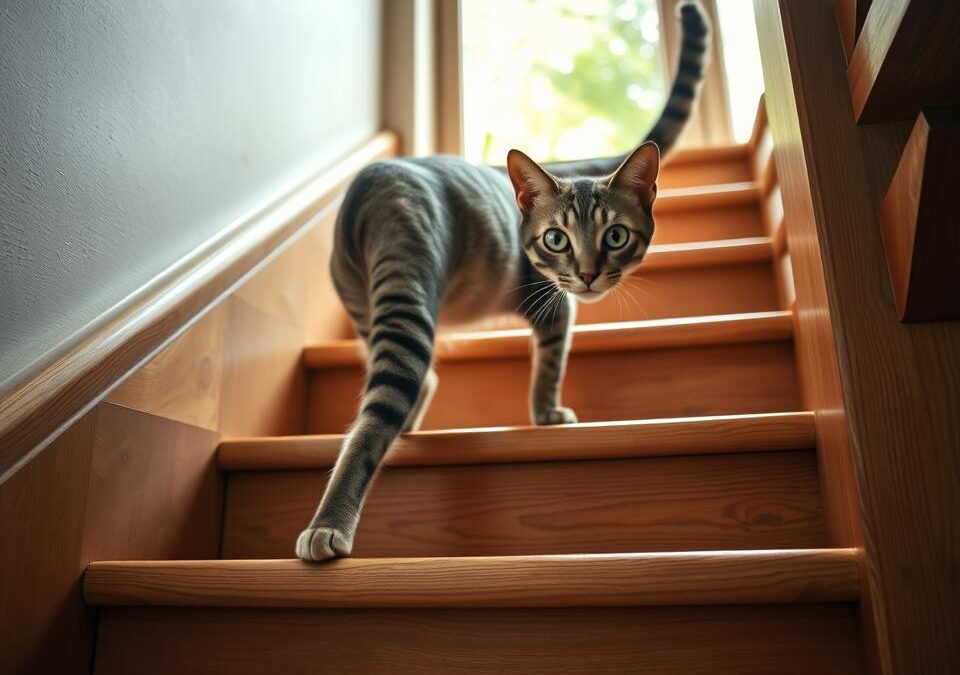 Efectele urcatului scărilor asupra pisicii – Tot ce trebuie să știi despre asta!