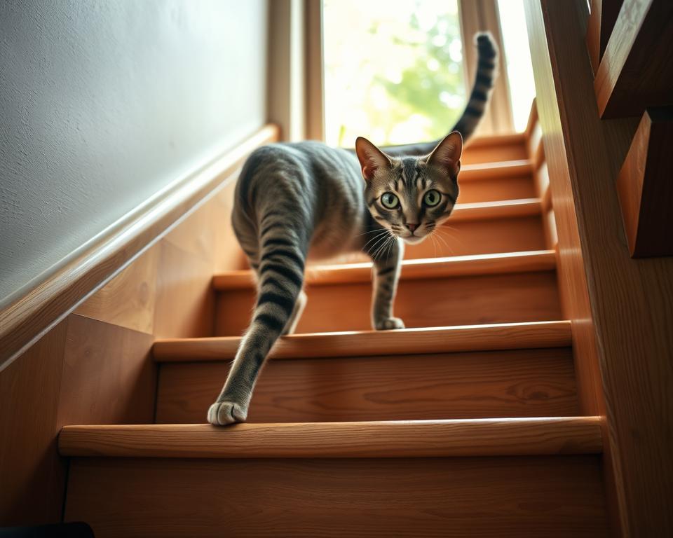 efectele urcatului scărilor asupra pisicii