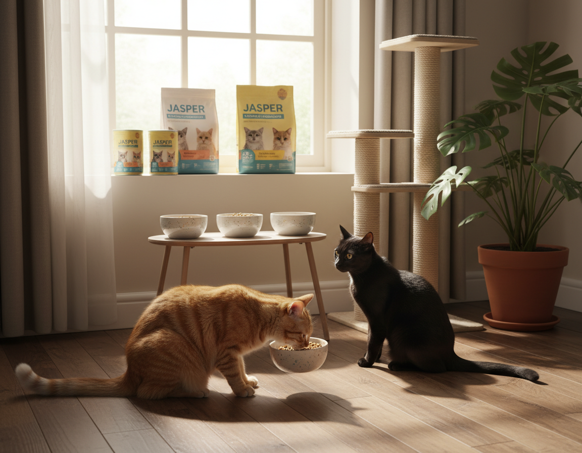 experiențe cu hrana Jasper pentru pisici alergice