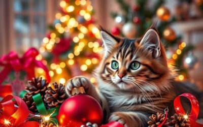 Felicitare de Crăciun cu pisica ta – idei creative