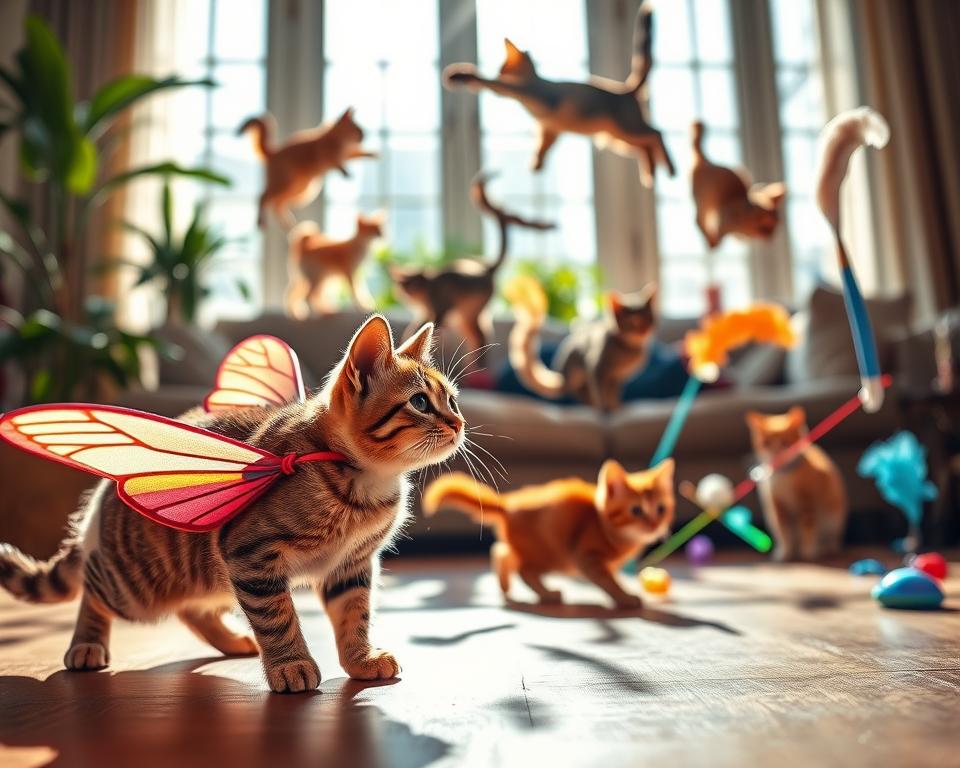 forme interactive de mișcare pentru pisici