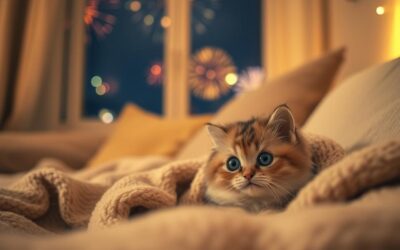 Blog pentru pisici 20 Pisica ta se teme de petardele de Revelion? Așa o poți liniști