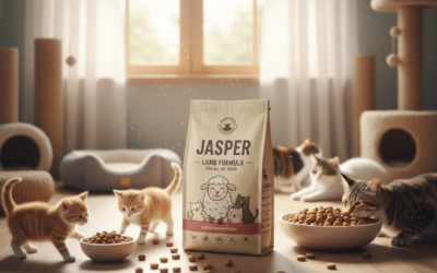 Hrană Jasper cu miel pentru pisici mici și mari – link către magazin
