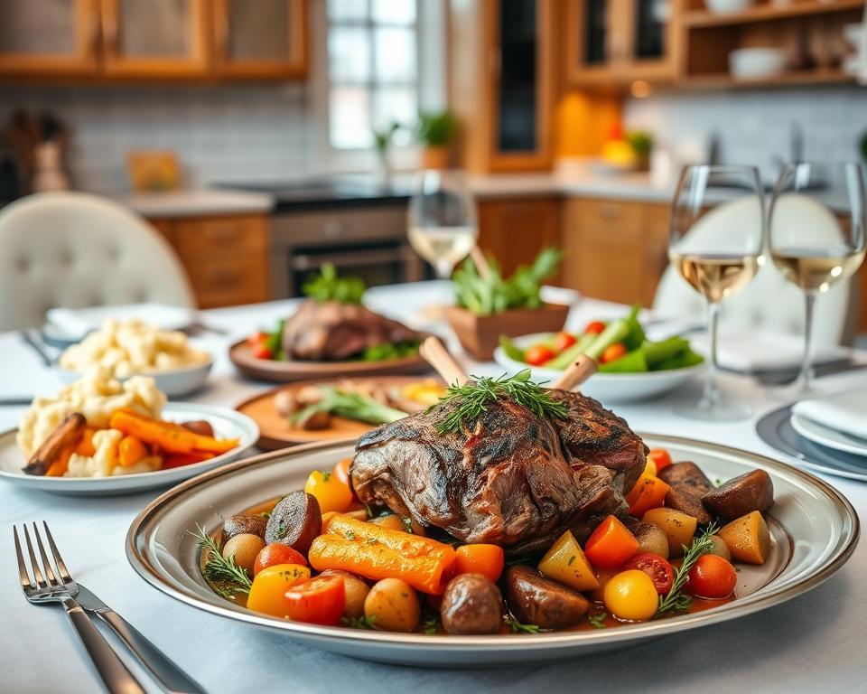 hrană cu miel sau mâncare gătită acasă