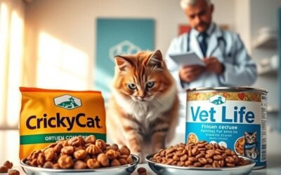 Hrană CricksyCat pentru susținerea blănii și pielii vs Vet Life