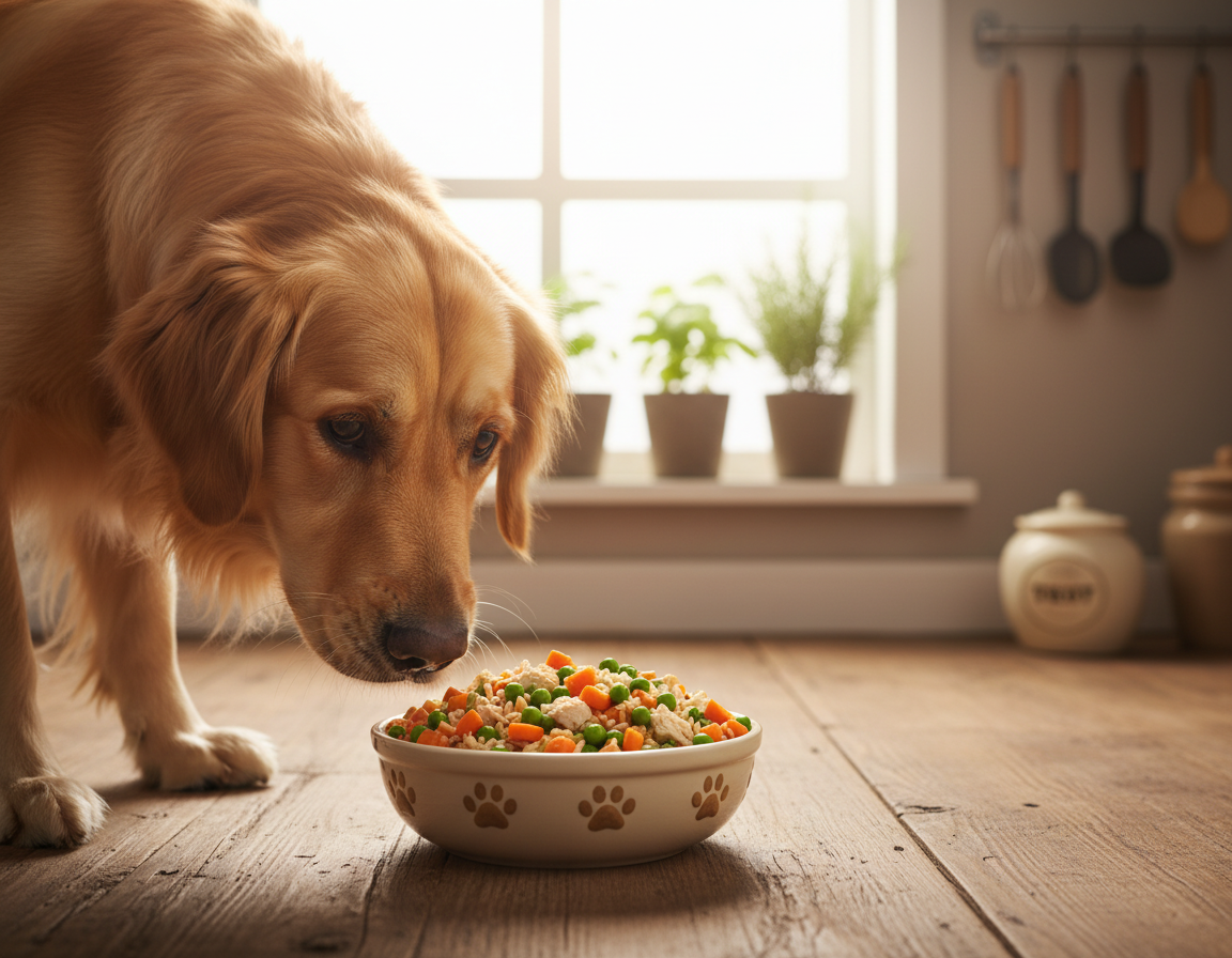 hrană prietenoasă cu stomacul câinelui