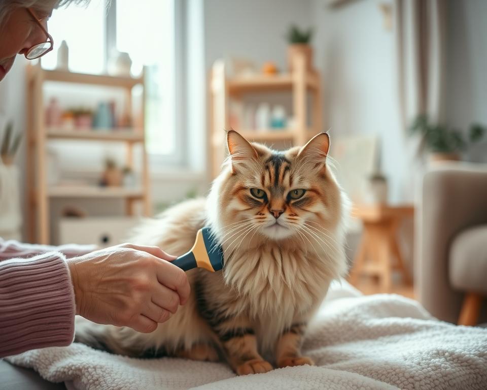 îngrijirea blănii la pisicile în vârstă