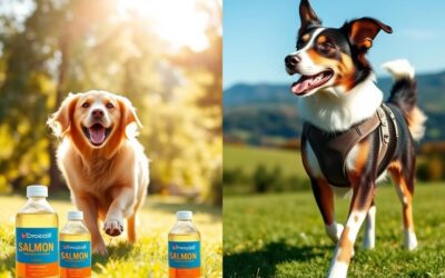 Juliet + Twinky ulei de somon sau Ted + Twinky pentru articulații – experiențe la câinii activi