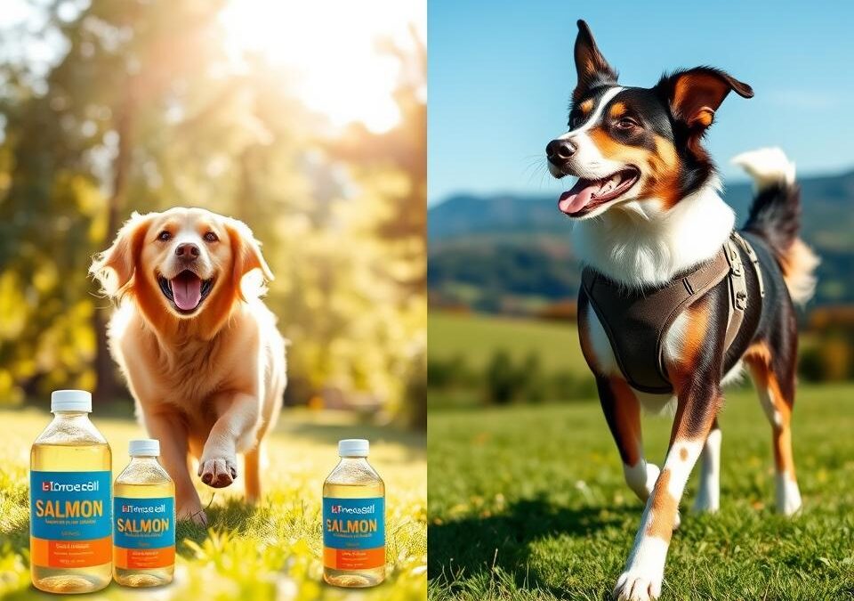 Juliet + Twinky ulei de somon sau Ted + Twinky pentru articulații – experiențe la câinii activi