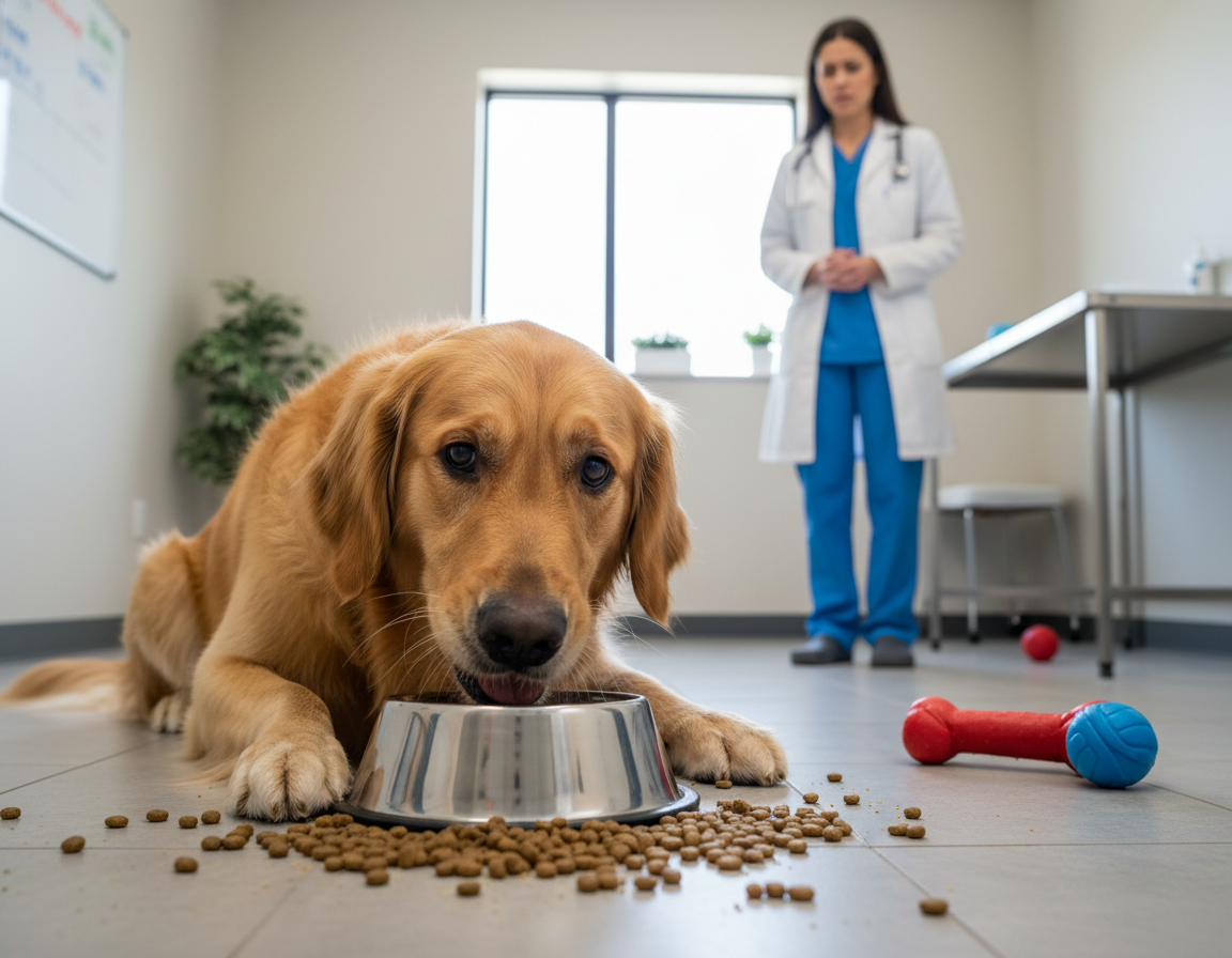 mâncatul prea rapid la câini