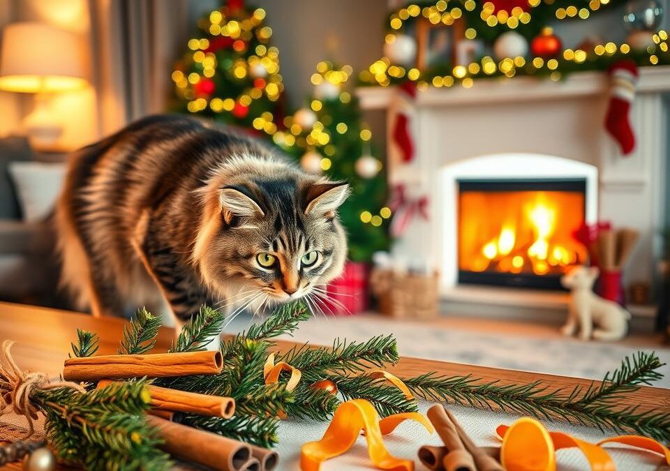 Mirosuri de Crăciun pe care e mai bine să le eviți în preajma pisicilor