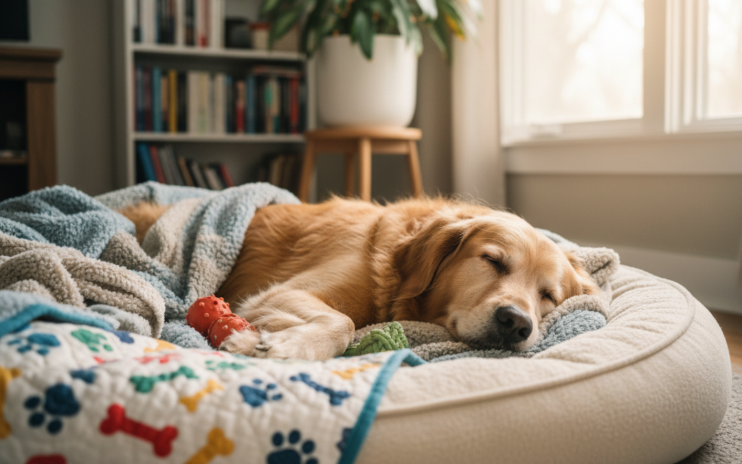 Nevoia de somn a câinelui – ce îl ajută să se odihnească bine?