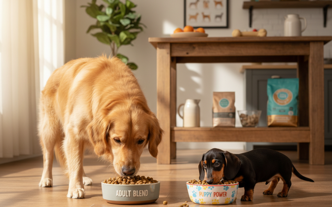 Câine adult sau pui? – nevoi nutriționale diferite