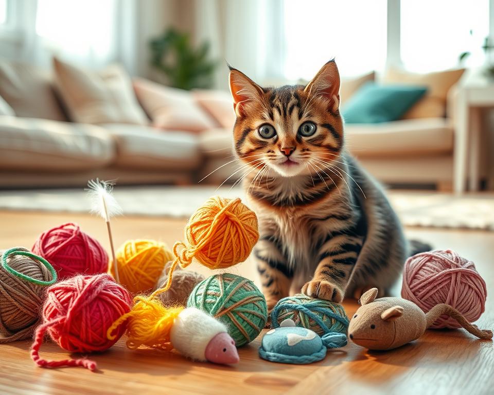 necesarul zilnic de joacă al pisicii