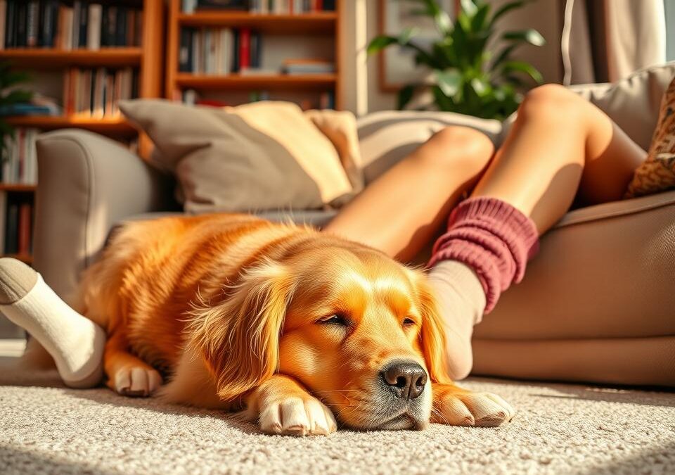 Apropierea care aduce fericire – de ce câinelui tău îi place să stea la picioarele tale?