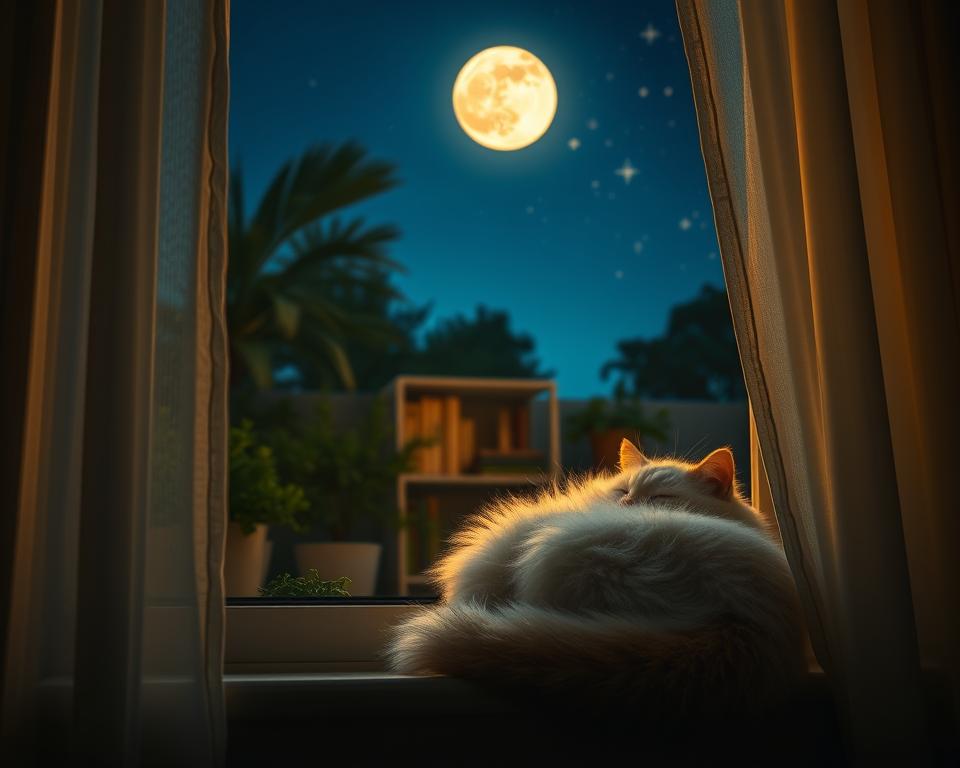 nopți liniștite cu pisica