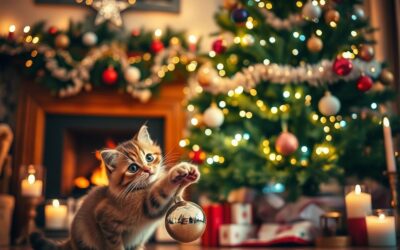 Blog pentru pisici 22 Pisica și bradul de Crăciun – cum faci decorul festiv mai sigur?