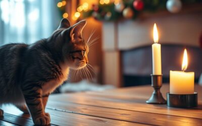 Pisici și lumânări – topul pericolelor festive