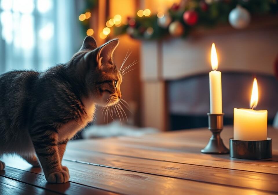 Pisici și lumânări – topul pericolelor festive
