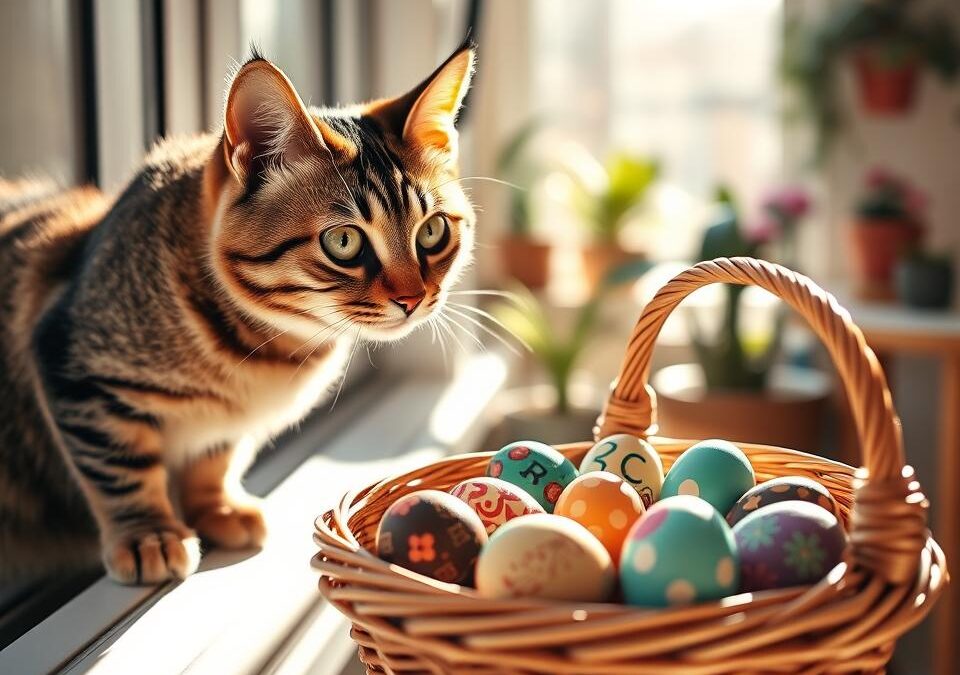 Pisici și ouăle de ciocolată – de ce trebuie să le eviți cu orice preț