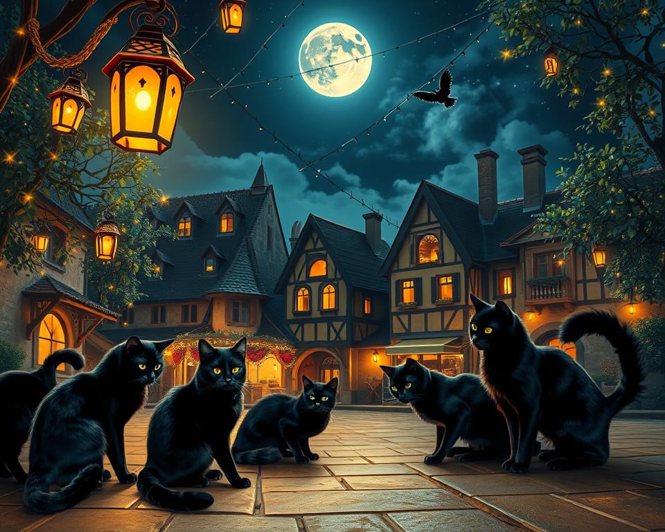 pisica neagră – simbol al norocului