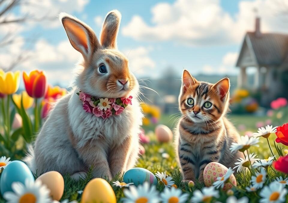 Pisica și iepurașul – mituri și realități de Paște