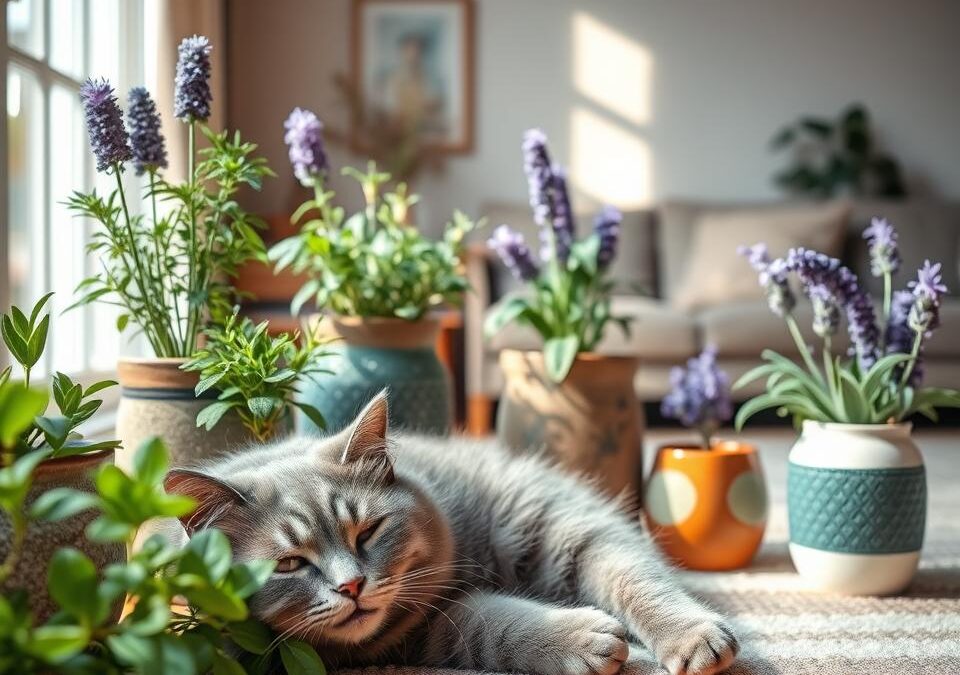 Plante cu efect calmant pentru pisici – Tot ce trebuie să știi despre asta!