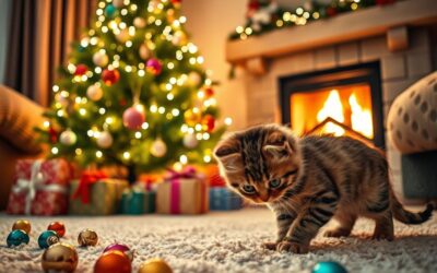 Blog pentru pisici 19 Primul Crăciun al pisicii tale – ghid pentru stăpânii începători