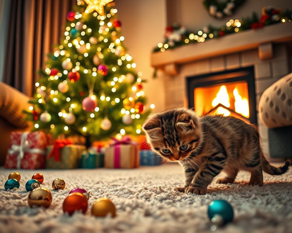primul Crăciun al pisicii
