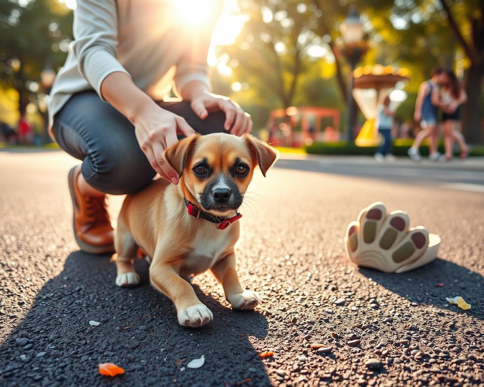 protecția câinelui împotriva asfaltului fierbinte
